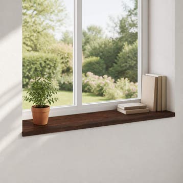 vidaXL Raamkozijnen 2 st Donkerbruin 110 x 40 x 2 cm, Doe-het-zelf en Verbouw, Verzenden, Nieuw