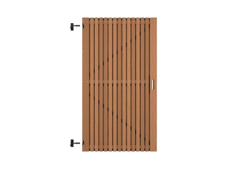 Poortdeur Thermowood Ayous Rhombus Verticaal 100 x 180 cm, Tuin en Terras, Schuttingen