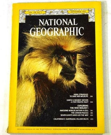 Vintage National Geographic september 1976 – India en, Verzamelen, Verzenden