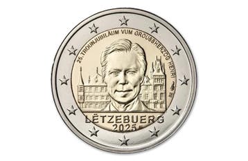 2 euro 25 jaar Groothertog Henri 2025 - Luxemburg, Verzenden