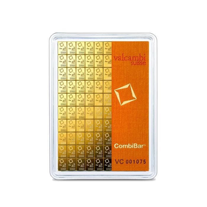 100x 1 gram gouden CombiBar, Postzegels en Munten, Edelmetalen en Baren, Verzenden