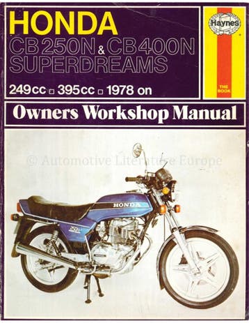 1978 HONDA CB250N | CB400N SUPERDREAMS HAYNES, Nieuw, Honda, Author