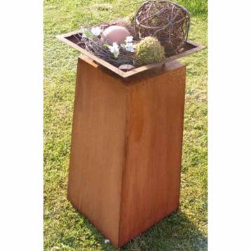XL plantenzuil | Tuindecoratie vintage zuil | Roest, Verzenden, Nieuw