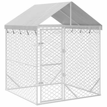 Buitenkooi Staal | 54% Korting | Ideaal voor dieren, Dieren en Toebehoren, Hondenkennel, 110 cm of meer, 100 cm of meer, Nieuw