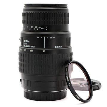 Sigma AF 70-300mm f/4-5.6 DL Super Tele-Macro voor Canon EF, Nieuw