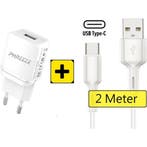 Oplaadstekker voor Samsung met USB-C Kabel | 2 Meter | USB, Ophalen of Verzenden, Nieuw