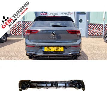 Diffuser geschikt voor Golf 8 | GTI-Look | 20-24 | Sierstuk, Volkswagen, Nieuw, Ophalen of Verzenden, Achter