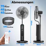 Aircooler - Luchtkoeler - Statiefventilator - Mist Ventilato, Verzenden, Zo goed als nieuw