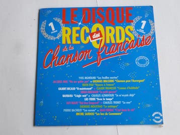 Le Disque des Records de la Chansons Francaise (LP), Ophalen of Verzenden, Zo goed als nieuw