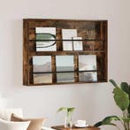 vidaXL Tijdschrift Rek Gerookt eiken 100 x 12 x 70 cm, Huis en Inrichting, Woonaccessoires | Krantenbakken en Lectuurbakken, Verzenden