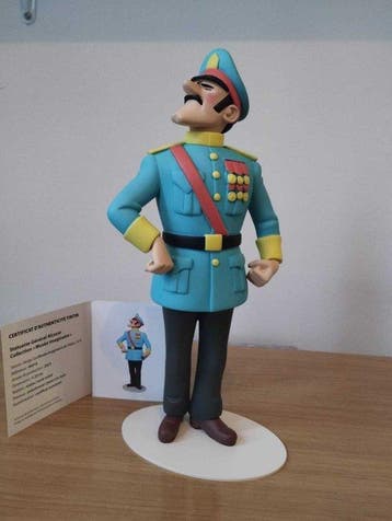 Tintin - General Alcazar - Statuette Moulinsart 46018, Nieuw