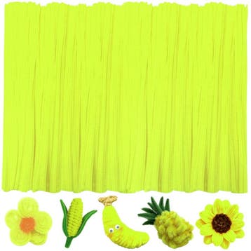 Fako Bijoux - 100 Fluor Gele Pijpenragers - Set van 100, Verzenden, Nieuw