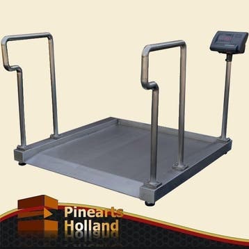 RVS Rolstoelweegschaal, Stasteunweegschaal 300kg x 100g, 1 tot 500 gram, Nieuw, Ophalen of Verzenden, Digitaal