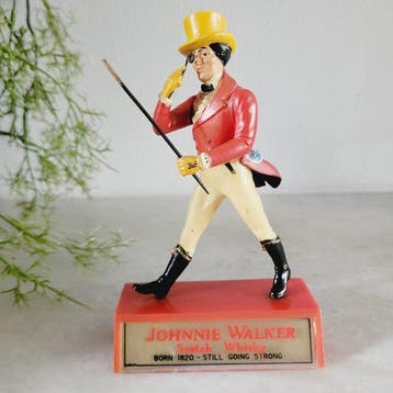 Johnnie Walker Striding Man, Scotch Whisky, Friedel Werbung