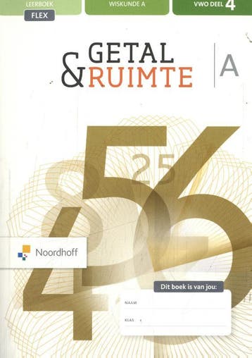 vwo A 4 FLEX / Getal & Ruimte / leerboek - J.H. Dijkhuis, Boeken, Verzenden, Gelezen, J.H. Dijkhuis