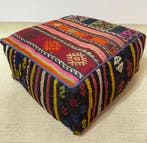 Kelim Poef - Kelim - 48 cm - 48 cm