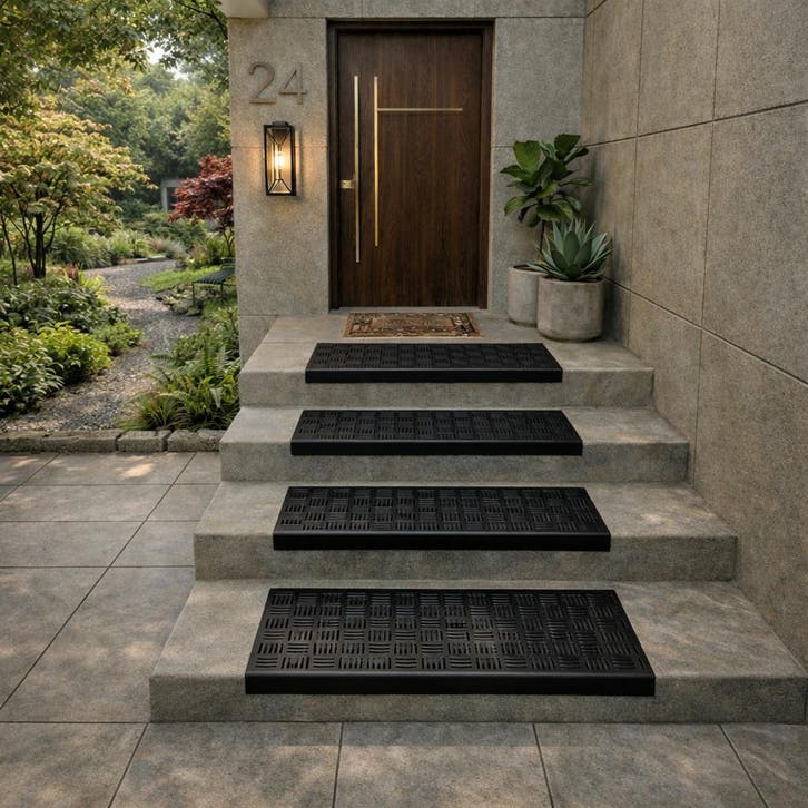 Trapmaantje rubber - Tear - RECHTHOEK - 25 x 65 cm, Doe-het-zelf en Verbouw, Ladders en Trappen, Verzenden