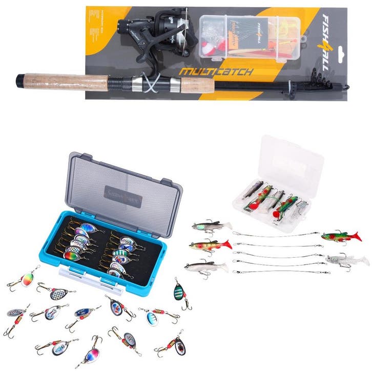 Fish4All Multi-Catch Combo Complete Hengelset 1.80m, Watersport en Boten, Hengelsport | Algemeen, Nieuw, Verzenden