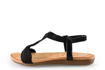 Dolcis Sandalen in maat 38 Zwart, Dolcis, Verzenden, Zwart, Sandalen of Muiltjes