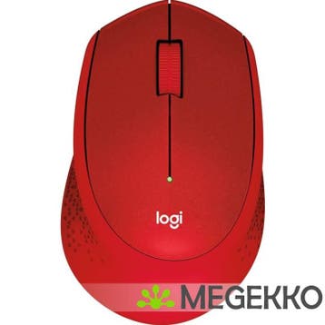 Logitech Mouse M330 Silent Plus Rood Draadloze Muis, Verzenden, Nieuw, Logitech