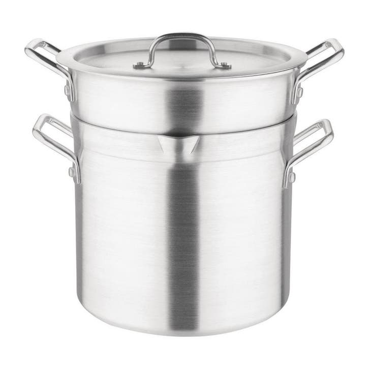 Vogue aluminium pan met au bain marie inzet 10L, Huis en Inrichting, Keuken | Keukenbenodigdheden, Verzenden