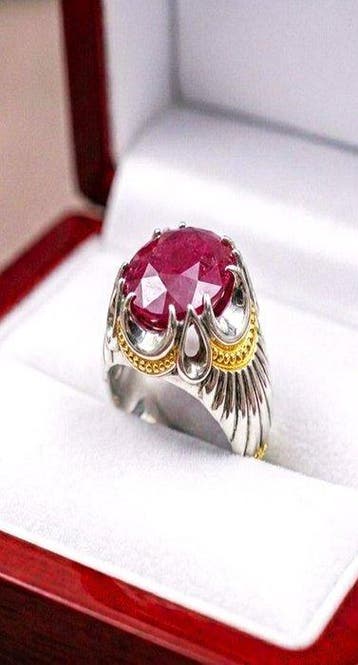 Zonder minimumprijs - Ring Zilver, Verguld - 15.40ct. tw., Nieuw
