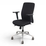 Euroseats Milano bureaustoel, EN1335, zwart-chrome, Huis en Inrichting, Ophalen of Verzenden, Gebruikt