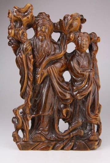 Statue Pierre Dure Tiger Eye Oeil de Tigre Kwanyin Lady