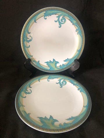 Rosenthal - Versace - Bord (2) - Beenporselein - arabeske