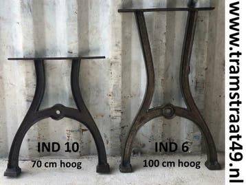 Losse tafelpoten, industriële tafelpoot, hoog en laag, Huis en Inrichting, Tafelonderdelen, Gebruikt, 50 tot 100 cm, Metaal, Industrieel, vintage, stoer, ijzer, gietijzer, handgemaakt