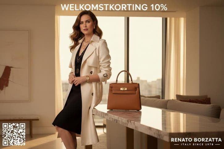 Luxe Schoudertassen Renato Borzatta Italy (Korting 10%), Sieraden, Tassen en Uiterlijk, Tassen | Schoudertassen, Leer, Overige kleuren