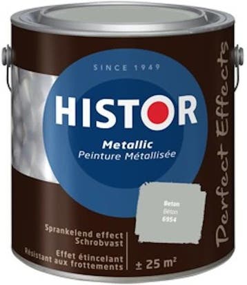 HIstor Perfect Effects Metallic Muurverf - Beton 6954 - 2..., Overige kleuren, Nieuw, Ophalen of Verzenden, Verf