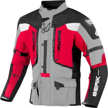 Berik Dakota Zwart Grijs Rood Waterdichte 3in1 Textiele, Motoren, Kleding | Motorkleding, Nieuw met kaartje, Jas | textiel, Berik