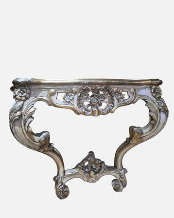 Consola italiana tallada y dorada - Wandtafel - Hout