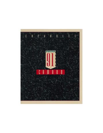 1991 CHEVROLET CAMARO BROCHURE ENGELS, Nieuw, Chevrolet, Author