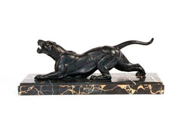 Demetre Chiparus (1886-1947) - sculptuur, Panthère
