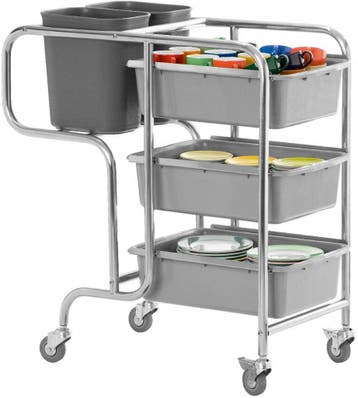 Trolley Model CLAIRE | Cap: 3 borden bakken - 2 bakken, Verzenden, Nieuw in verpakking