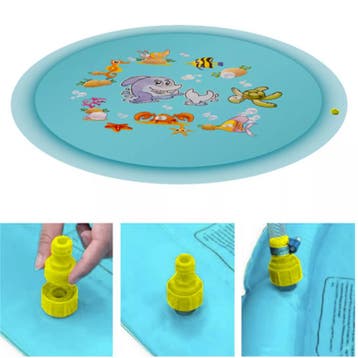 Kruzzel waterspeelmat 150 cm – kleurrijke sproeiermat voo., Ophalen of Verzenden, Nieuw