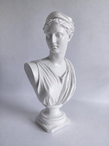 sculptuur, Sculpture Elégant Buste Diane du Belvédère à, Antiek en Kunst, Curiosa en Brocante