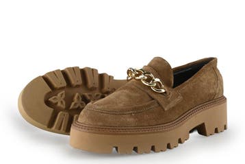 Linea Zeta Instappers in maat 39 Beige, Kleding | Dames, Verzenden, Zo goed als nieuw, Linea Zeta, Instappers