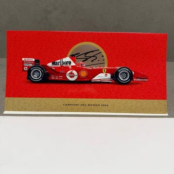 Ferrari - Biglietto Auguri 2004 autografato - Michael, Nieuw