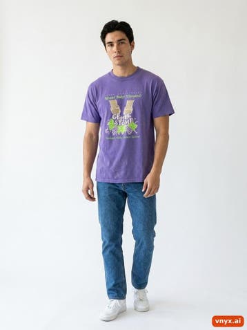 ONEITA T-shirts Heren maat M Paars Vintage, Ophalen of Verzenden, Nieuw