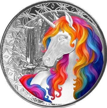 Fiji. 1 Dollar 2025 – Unicorn Blossom – 1 oz Silver coin –
