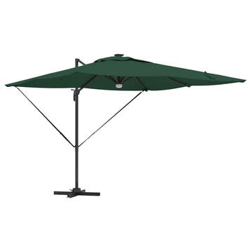 vidaXL Roma Parasol Groen 286 x 284 x 270 cm Aluminium en, Verzenden, Nieuw, 2 tot 3 meter