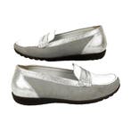 Waldläufer - Dames mocassins - Wit/zilver - Maat 37,5, Nieuw