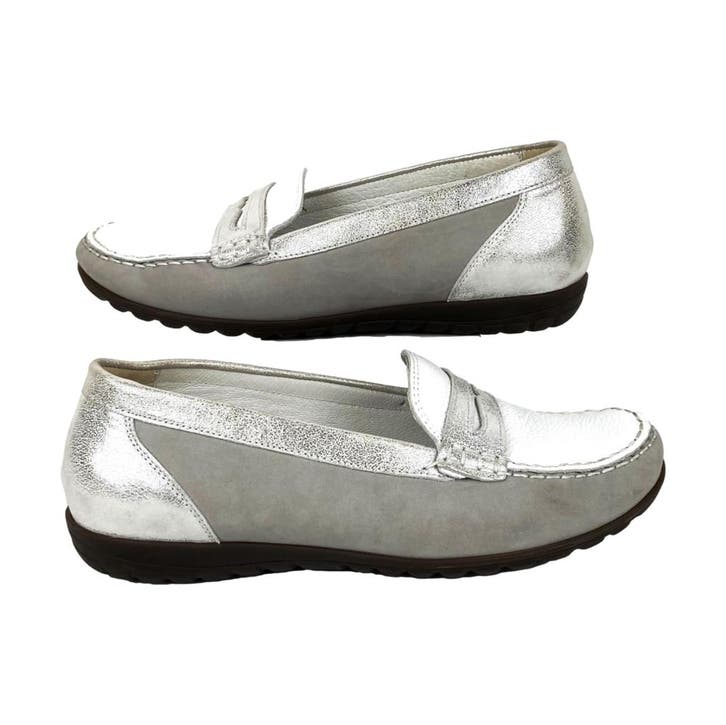 Waldläufer - Dames mocassins - Wit/zilver - Maat 37,5, Kleding | Dames, Schoenen