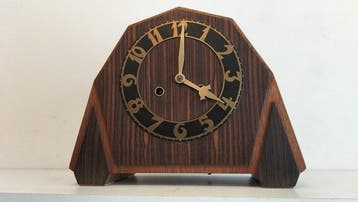 Klok - Amsterdamse School - Art Deco -Messing-