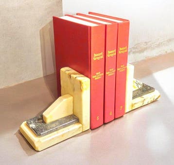 Boekensteunen (2) - Marmer, Onyx