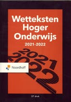 9789001747671 Wetteksten hoger onderwijs 2021-2022, Boeken, Schoolboeken, Verzenden, Zo goed als nieuw, Redactieraad