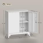 Witte Metalen Archiefkast – Stevige Kast met 5 Laden en Deur, Verzenden, Nieuw in verpakking